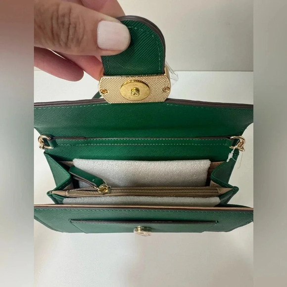 Anne Klein logo wallet on a chain/crossbody. Color: Evergreen EUC - Picture 10 of 15
